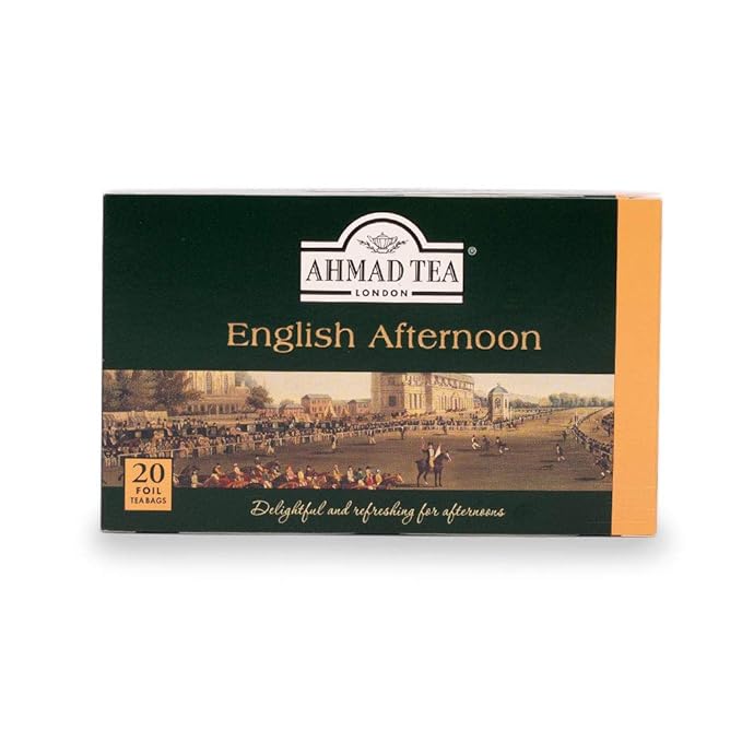 Ahmad Tea Black Tea English Afternoon Teabags 20 ct (Pack of 6) - Caffeinated &amp Sugar-Free