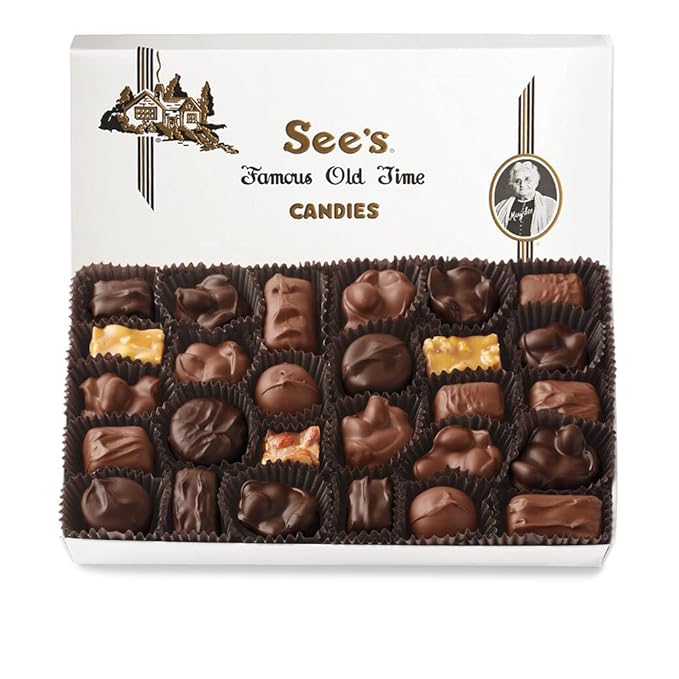 See's Candies Nuts &amp Chews (2 Pound (Pack of 1) White Wrap)