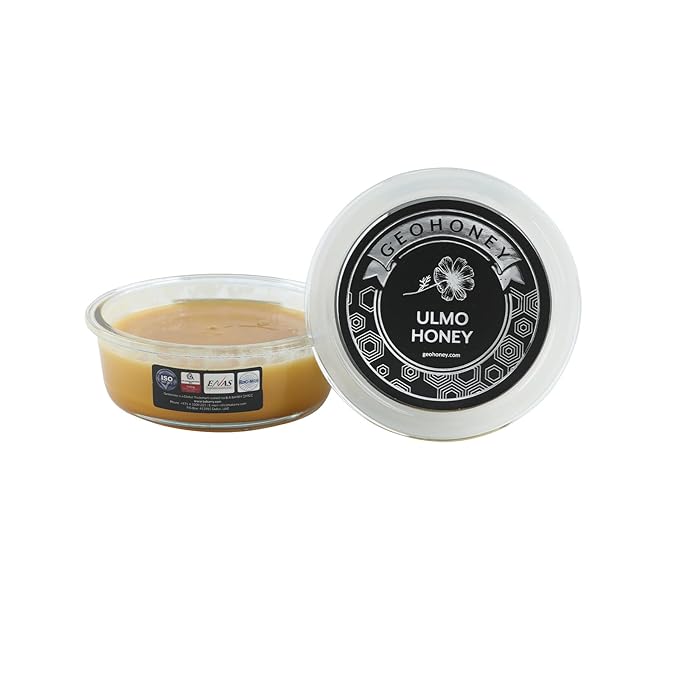 Geohoney Pure Ulmo Honey from Chile Raw and Unpasteurized 450g Almond-Like Flavor