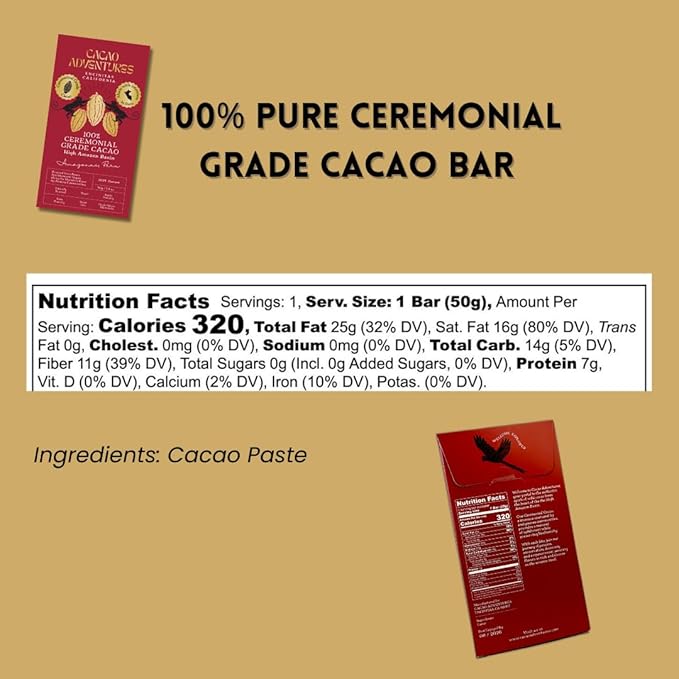 Cacao Adventures The Collection | Premium Chocolate Bars | 3 Flavors Sample Pack | Gift Set &amp Cacao Tasting Experience | 1.76 oz each (Pack of 3)
