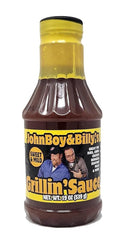 JohnBoy and Billy's Grillin Seasonings Barbeuce Sauces and Grilling Rubs (Sweet and Mild Sauce 19oz)