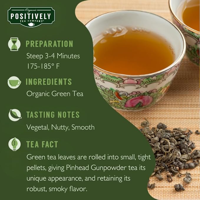 Organic Positively Tea Company Chinese Tea Sampler Loose Leaf 4 Ounce 3 Pack