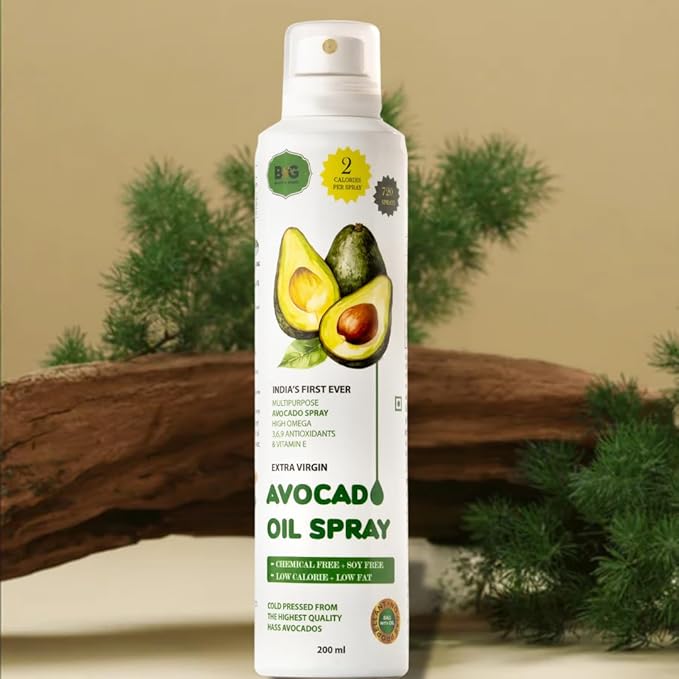 Black &amp Green Extra Virgin Avocado Oil Cooking Spray 200ML Chemical Free. 300°C Smoke Point for High Heat Cooking Baking and Frying