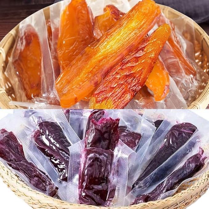 Dried Sweet PotatoDried Purple Potato (400G/800G) Preserved FruitHealthy Nutritious BreakfastWhole Grain FoodInstant FoodDelicious SnackDessert Gifts (2 Flavors800g)