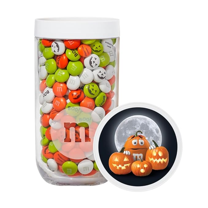 M&ampM’S Halloween Jar Unique Halloween Jar filled with Pre-Designed M&ampM’S Candies