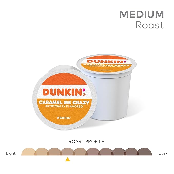 Dunkin' Bakery Series Caramel Coffee Cake Flavored Coffee 22 Keurig K-Cup Pods