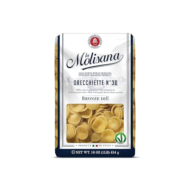 La Molisana Orecchiette Pasta #30 100% Italian Wheat 16 oz (454 g)
