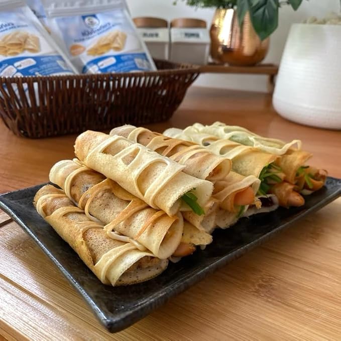 เชฟจ๋า Crispy Thai-Style Crepe Mix Easy-to-Prep Golden Pancake Batter for Sweet and Savory Snacks (150g)