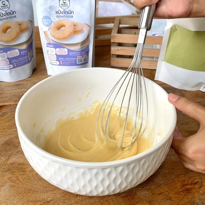 เชฟจ๋า Old-Fashioned Cake Donut Mix Easy-to-Prep Baking Flour for Homemade Donuts (1000g)