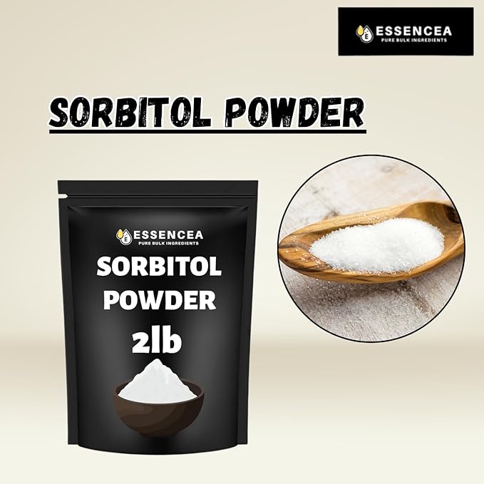 Sorbitol Powder 2lb by Essencea Pure Bulk Ingredients | Sugar-Free Sweetener | Sugar Substitute Low Calorie Sweetener | Gluten Free (32 Ounces) [Packing may vary]