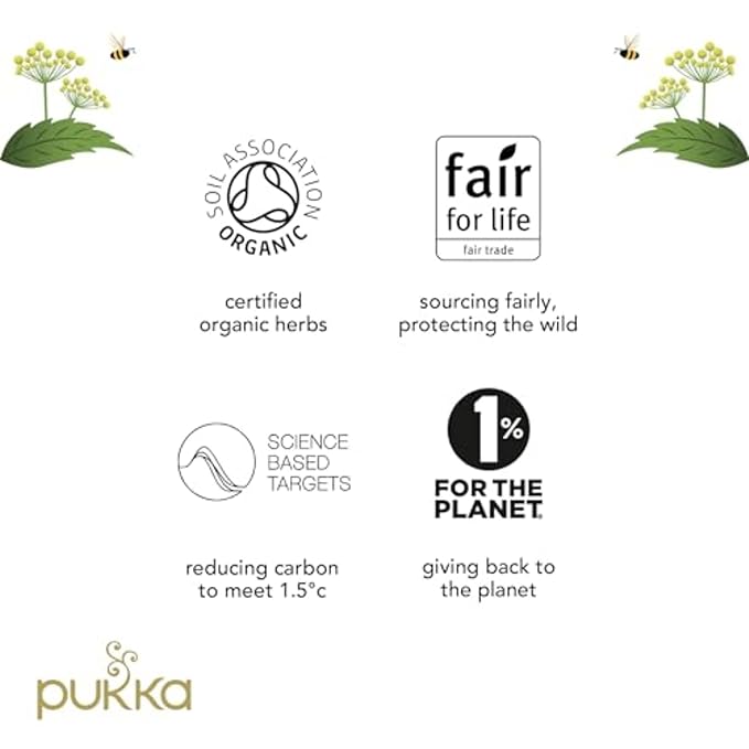 Pukka Elderberry &amp Echinacea Organic Herbal Tea Perfect for Wellness Support Caffeine Free 80 Total Tea Bags (20ct - Pack of 4)