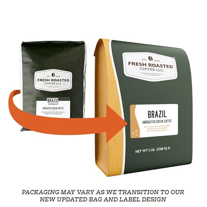 Fresh Roasted Coffee Unroasted Organic Ethiopian Yirgacheffe | USDA Organic 100% Single Origin Kosher | 5 Pound