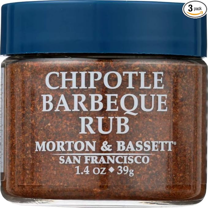 Morton &amp Bassett Chipotle BBQ Rub 1.4 Ounces (Pack of 3)