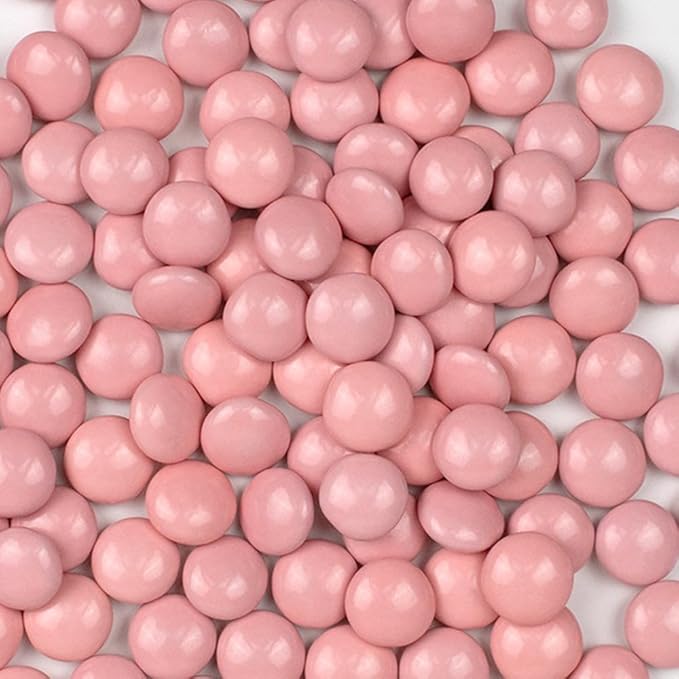 9lbs Pink Candy Buffet Set With Jelly Beans Lollipops Chocolate Gems Sanded Gummy Bears Fruit Chews and Popcorn For Parties (Feeds 24-36 People) - Candy Only