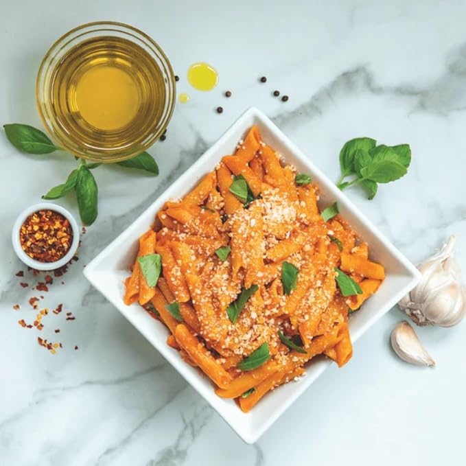 Explore Cuisine Organic Red Lentil Penne Pasta Non GMO 8 Ounces (Pack Of 6)