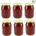 Turkish Natural Chestnut Honey 6-Pack (6x1000g) - In Glass Jars Fresh Chestnut Pure Raw Honey 35.27fl oz x6