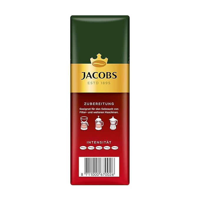 Jacobs Meister Rostung Ground Coffee 500 Gram / 17.6 Ounce (Pack of 3)