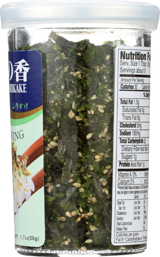 JFC Wasabi Fumi Furikake Rice Seasoning 1.7-Ounce Jars (Pack of 4)