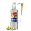 Torani Cane Sugar Sweetener Coffee Syrup 1 Liter Bottle with Pump Dispenser – Pure Cane Sugar Flavoring Syrup for Lattes Teas Cocktails Cold Brews &amp Desserts – Barista Quality