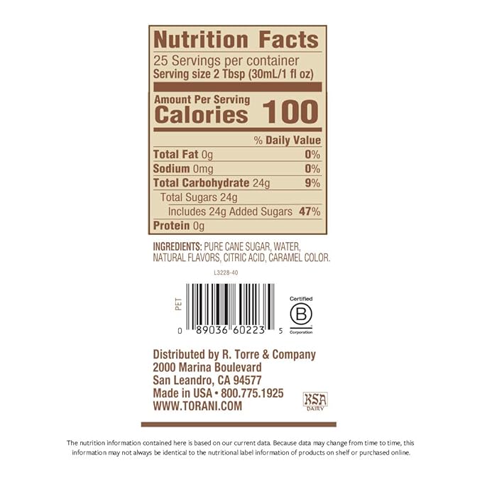 Torani Puremade Syrup Pumpkin Spice 25.4 Ounces (Pack of 4)