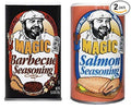Chef Paul Prudhomme's Magic Seasoning Barbecue 5.5 oz &amp Salmon Seasoning 7 oz (Variety 2 Pack)