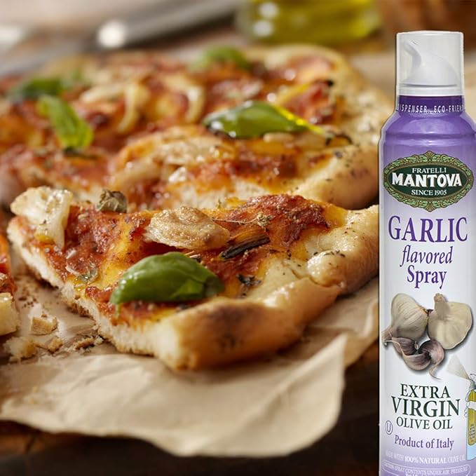 Generic Mantov.a Oil Spray Extra Virgin Olive Oil Garlic 8 oz (Pack Of 6)