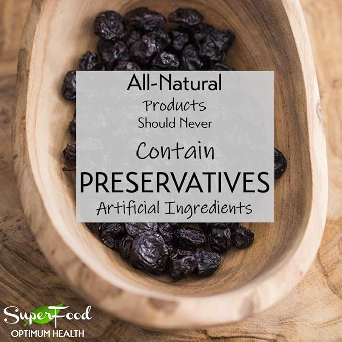 Gerbs Dried Sweetened Blueberries 2 lbs. | Unsulfured No Artificial Additives Resealable Bag | Naturally Sweet &amp Tart | Top 14 Allergen-Free