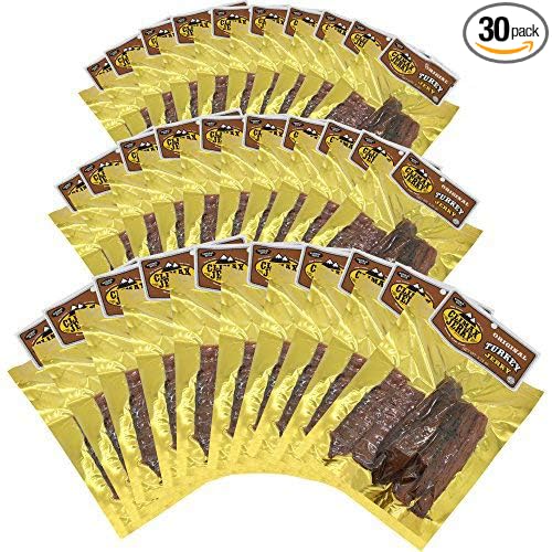Climax Jerky BEST All Natural 3.25 OZ. Smoked Turkey Jerky – Tender and Juicy - No Preservatives - High Protein - Low Carbs (Smoked Turkey Smoked Turkey 30 Pack)