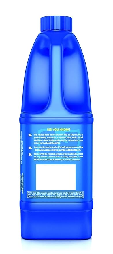Parachute 100% Pure and Natural Unrefined Coconut Oil | No Chemicals &amp Added Preservatives | 63 fl.oz