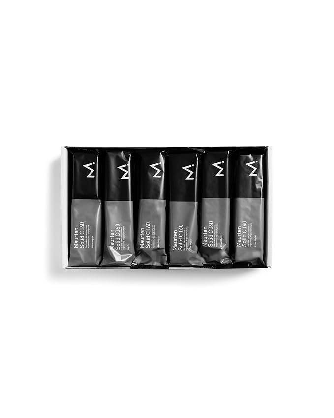 Maurten Solid C 160 Cocoa Energy Bar - 12-Pack on oat and rice base - Power Bar with 40 g carbohydrates for endurance sports like cycling and marathon - Low-fiber vegan &amp gluten-free