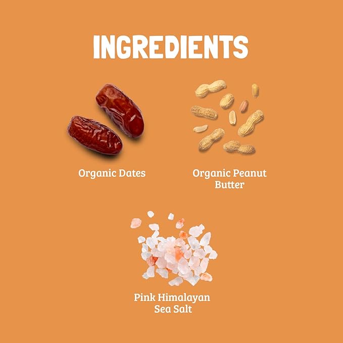 Skout Organic Plant-Based Protein Bars Peanut Butter (12 Pack) – 10g Protein – Vegan Protein Bars – Only 3 Ingredients – Easy Snack – Gluten Dairy &amp Soy Free