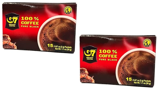 Instant Coffee Powder Quick Dissolving (2 PACKS PURE BLACK COFFEE)
