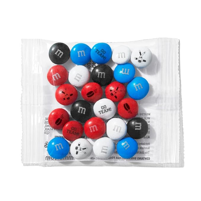 M&ampM'S WORLD Hockey Milk Chocolate Candy Party Favors set of 30 for Hockey Party Decor Gifts Favors or Sports Theme Birthday
