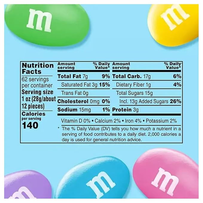 Peanut Chocolate Candy Easter Pastel Colors 62 oz Jar (62 Ounce (1 Pack))