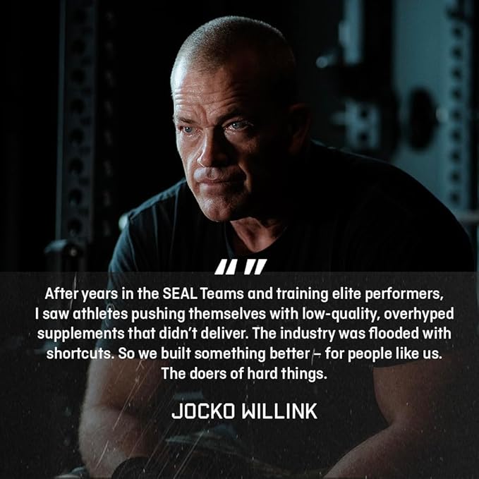 Jocko Fuel Whey Protein Powder Coffee &amp Donuts 22g Protein Digestive Enzymes + Probiotic Blend No Sugar Added with Essential Amino Acids + Electrolyte Minerals 28 Servings