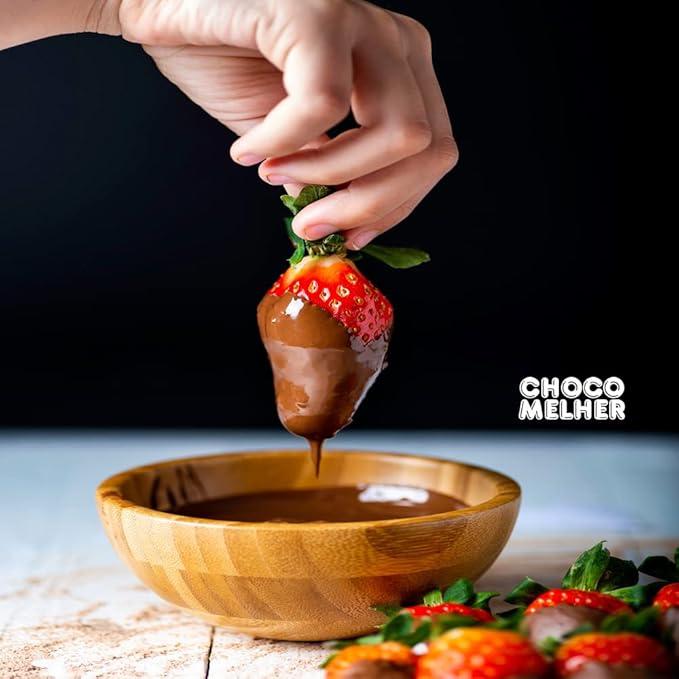CHOCOMELHER Clasico - 12 Pack Milk Chocolate Flavored Coating for Chocobananos - Best to Cover Frozen Bananas &amp Strawberries - Traditional Snack - 12 of 13.22 oz Bags.