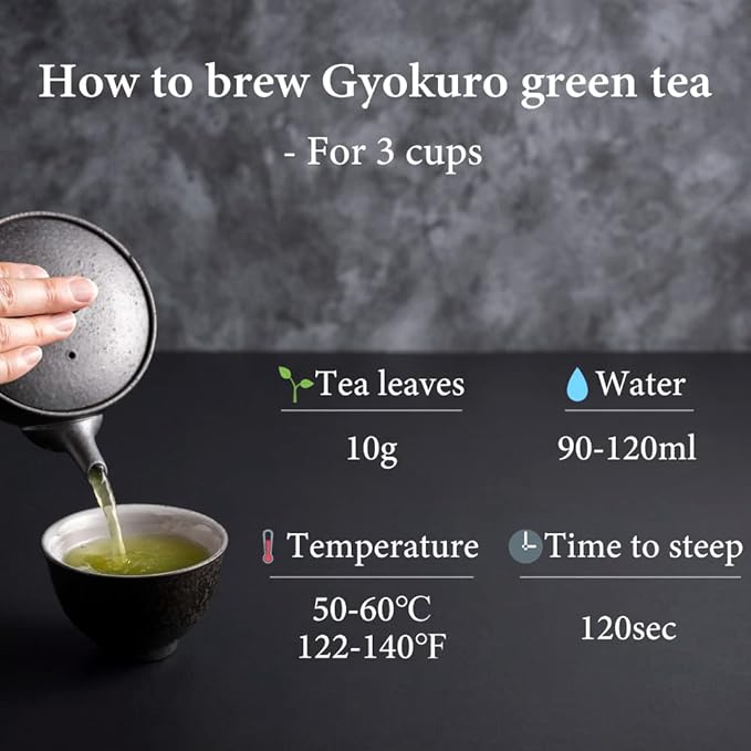 Gyokuro Green Tea -Imperial Green Tea from JAPAN｜Japanese Tea KIMIKURA (1.Premium Gyokuro 70g/2.4oz -Yame)