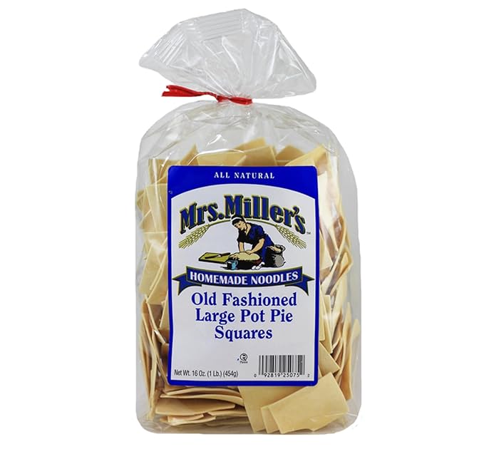 AmishTastes Mrs. Miller's Egg Noodles 64 Oz. Variety Box (Fine Medium Wide Pot-Pie)