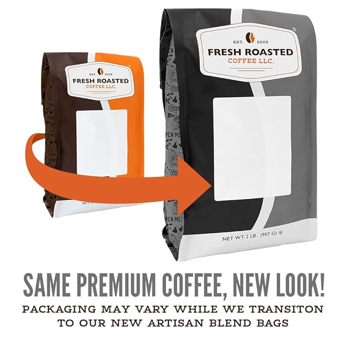 Fresh Roasted CoffeeSeriously Dark Decaf Artisan Blend2lb Dark Roast Kosher Ground