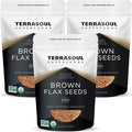 Terrasoul Superfoods Organic Brown Flax Seeds 6 Lbs (3 Pack)