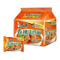 康师傅 方便面 香辣面五连包104g*5袋 泡面袋装速食 方便食品 kangshifu Chinese food instant noodles 104g*5 bags