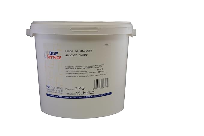 DGF Glucose Syrup - Premium Sweet Base for Pastries and Confections Imported from France 15.4 Lb Tub