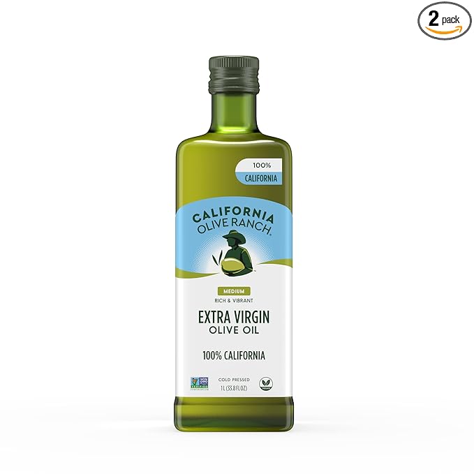 California Olive Ranch 100% California Extra Virgin Olive Oil 1L (Pack of 2)