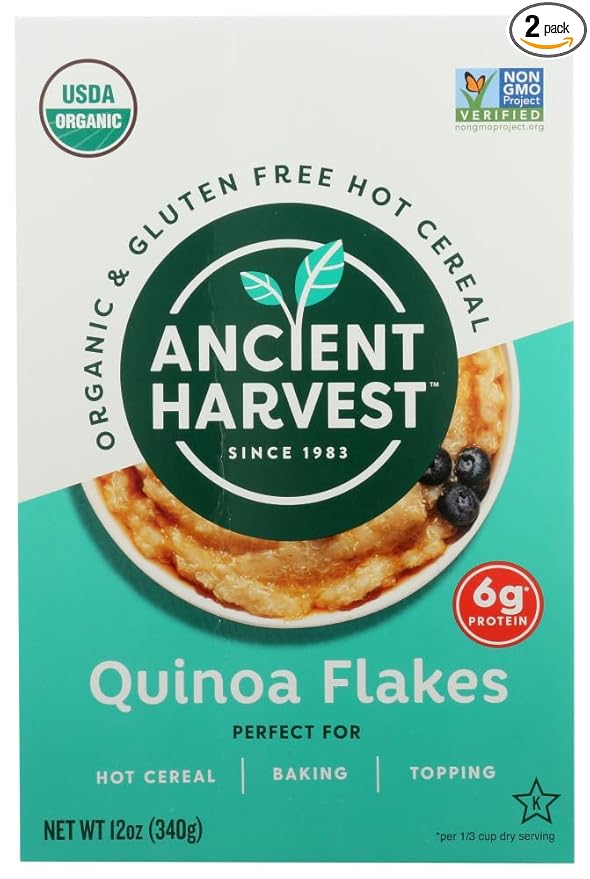 Ancient Harvest Quinoa Hot Cereal Flakes 12 oz (340 g)(pack of 2)