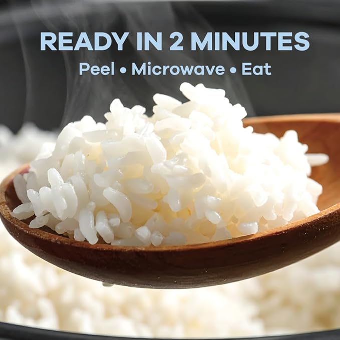 OTOKI Korean Cooked White Rice Authentic Fluffy Rice Ready in 2 Minutes Gluten-Free Microwavable Bowls 7.41 oz (Pack of 12)
