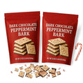 Dark Chocolate Peppermint Bark – 2 Pack (22 oz Each) | Festive Holiday Treats with Real Peppermint &amp Rich Dark Chocolate | Perfect for Christmas Gifting Desserts Stocking Stuffers &amp Seasonal