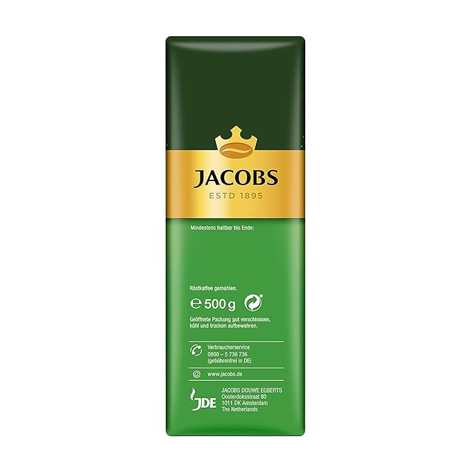 Jacobs Auslese Elite Classic Ground Coffee 500 Gram / 17.6 Ounce (Pack of 1)