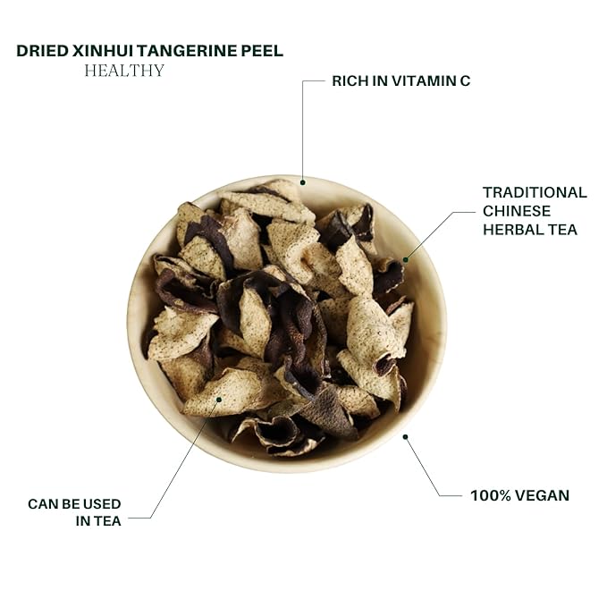 Royal Seafood USA Dried Xinhui tangerine peel Dried Chinese orange peel tea 1oz 九龍堂 2005 梅江大红皮 陈皮干 老陈皮 泡茶 口感浓醇