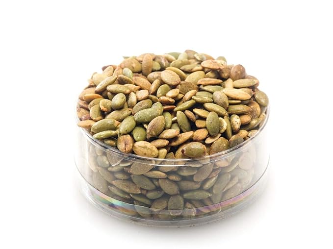 Dry Roasted Pepitas/Pumpkin Seeds with Himalayan Salt (2 Lbs.) - Roasted to Perfection in Small Batches for Added Freshness - Vegan &amp Keto Friendly - Farm Fresh Nuts Brand