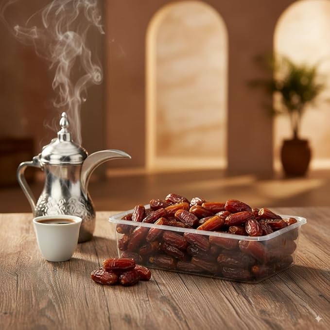 Mabroom Dates Deluxe 2.2LB - Exquisite Saudi Delicacy with Subtle Sweetness | Rich in Fiber Vitamins and Minerals | Perfect Energy-Boosting Snack